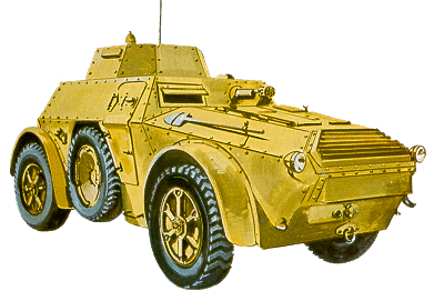 Autoblinda 40, rear view