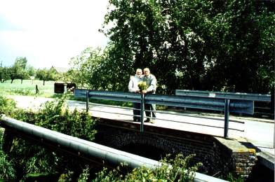 Brother Jim and Uncle George on the Bridge