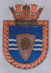 HMS Volunteer ship's badge